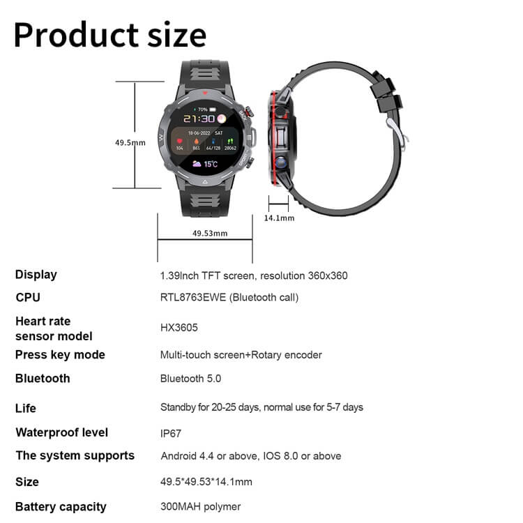 Reloj inteligente G102 Diseño de apariencia diferenciada-Shenzhen Shengye Technology Co., Ltd