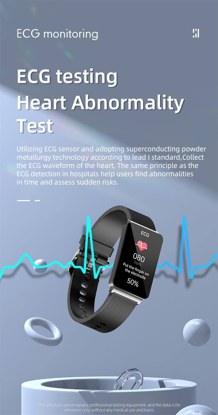 Schermo dei sintomi della malattia ECG dell'orologio intelligente EP08-Shenzhen Shengye Technology Co.,Ltd