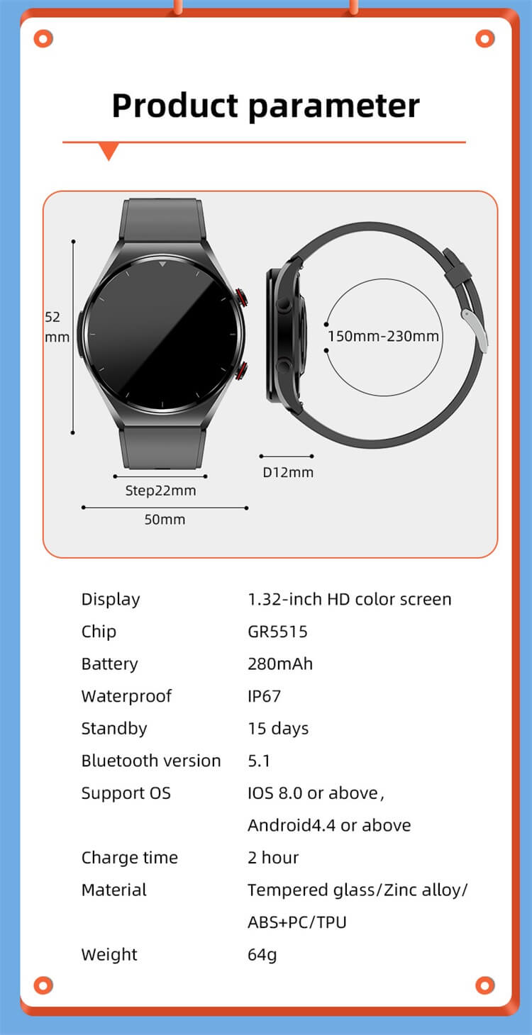 Inteligentny zegarek E09-Shenzhen Shengye Technology Co., Ltd