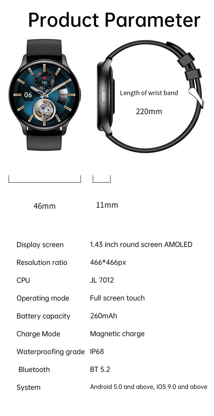 HK89 Smart Watch AMOLED Large Screen-Shenzhen Shengye Technology Co.,Ltd