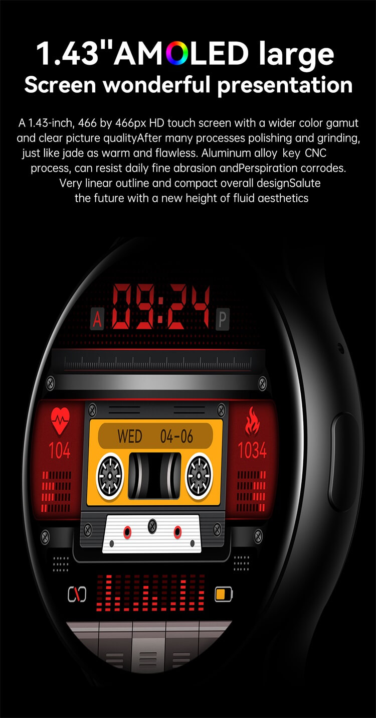 Reloj inteligente HK89 Pantalla grande AMOLED-Shenzhen Shengye Technology Co.,Ltd