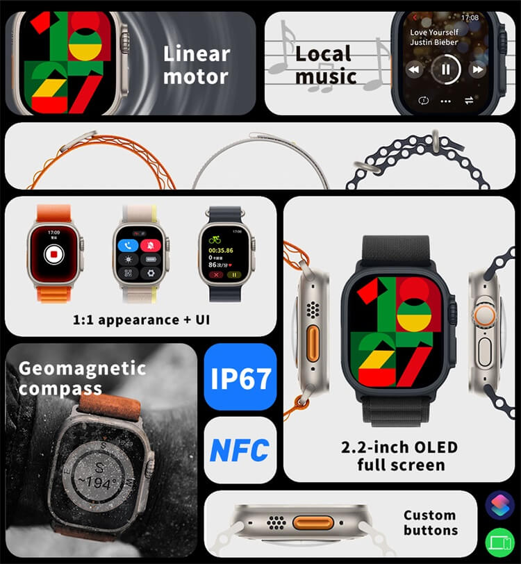 MT78 Ultra 2,2 inch supergroot scherm smartwatch-Shenzhen Shengye Technology Co., Ltd