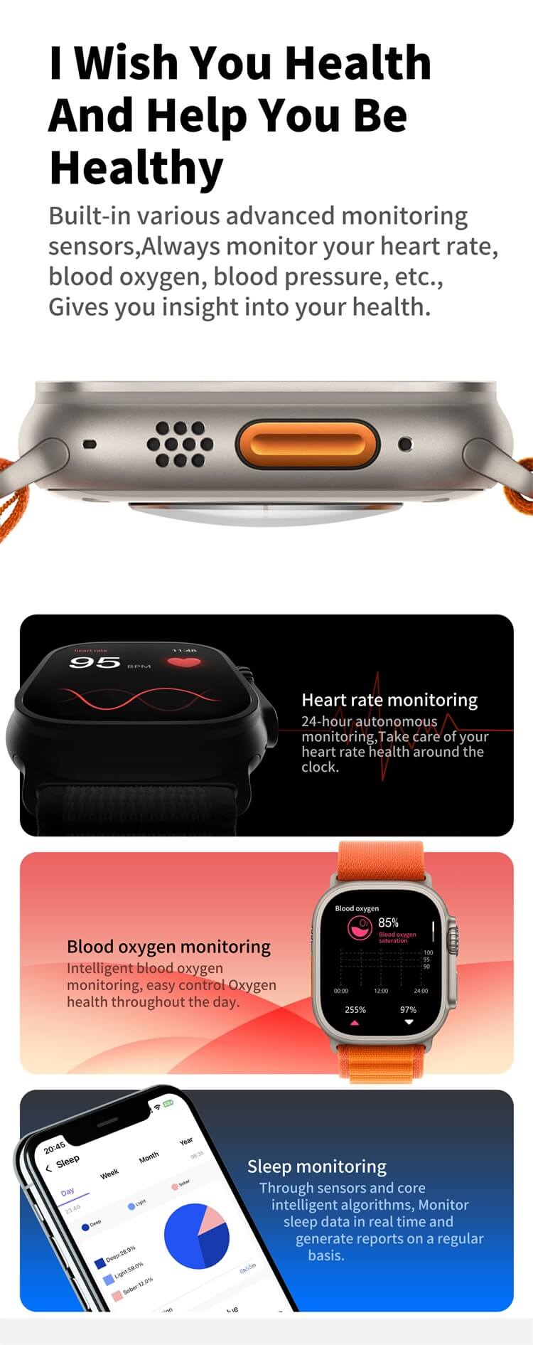 MT78 Ultra 2.2 Inches Super Large Screen Smart Watch-Shenzhen Shengye Technology Co.,Ltd