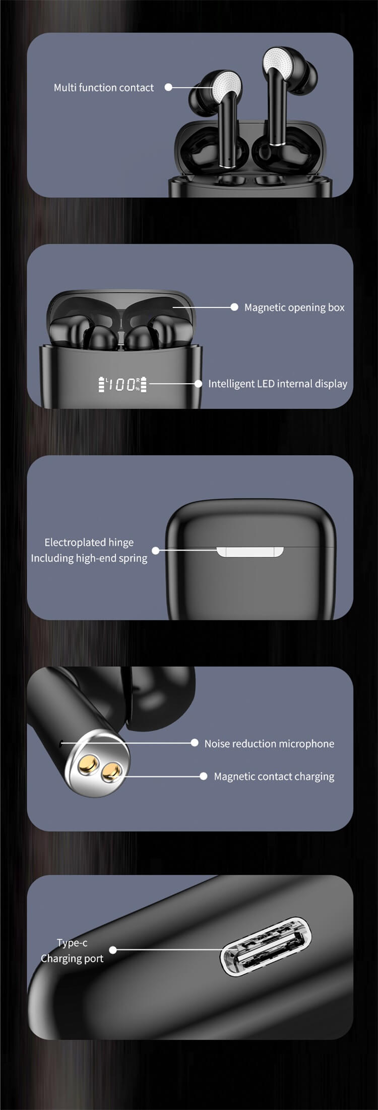 J8 Pro draadloze oordopjes, comfortabel om te dragen zonder oorzwelling-Shenzhen Shengye Technology Co.,Ltd