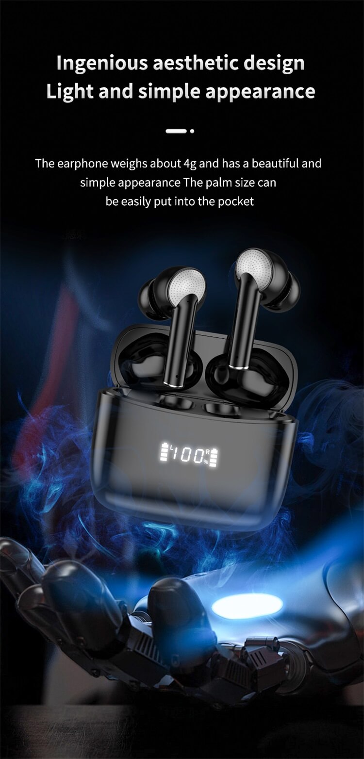 Auriculares inalámbricos J8 Pro cómodos de usar sin hinchazón de los oídos-Shenzhen Shengye Technology Co.,Ltd