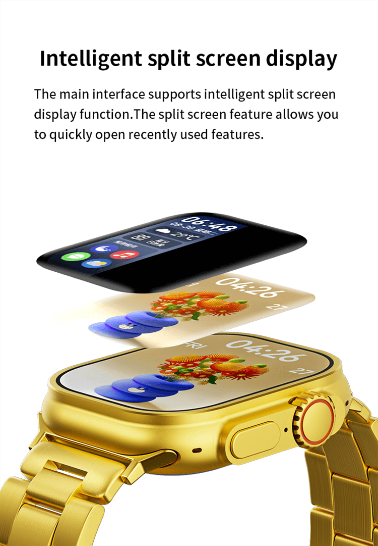 Ultra Mini Gold 420*480 Reloj inteligente de alta resolución-Shenzhen Shengye Technology Co.,Ltd