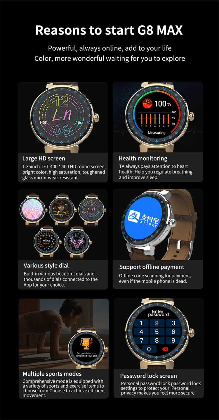 G8 Max Exquisite Fashion And Lightweight Smart Watch-Shenzhen Shengye Technology Co.,Ltd