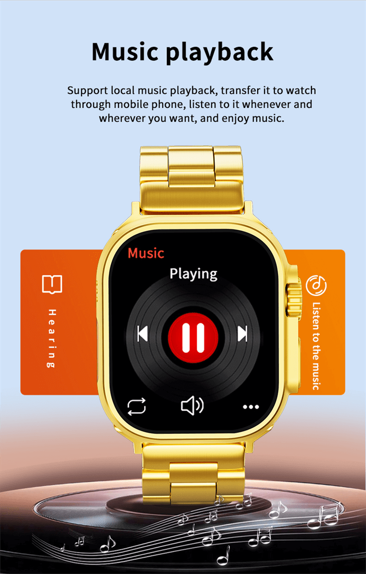 Orologio intelligente con schermo grande Ultra Gold 24K Gold Edition-Shenzhen Shengye Technology Co.,Ltd