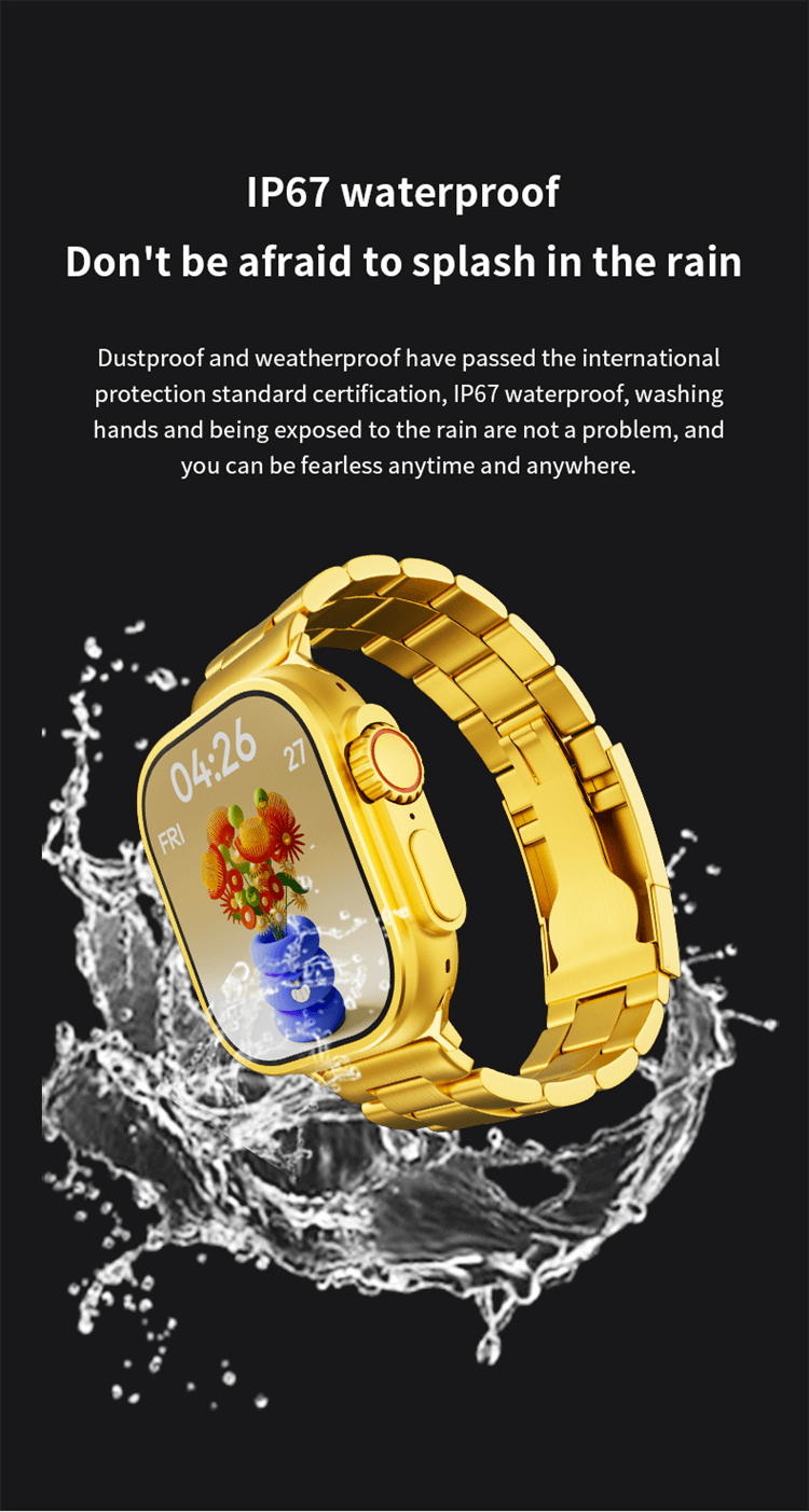 Ultra Gold 24K Gold Edition Smart Watch met groot scherm - Shenzhen Shengye Technology Co., Ltd