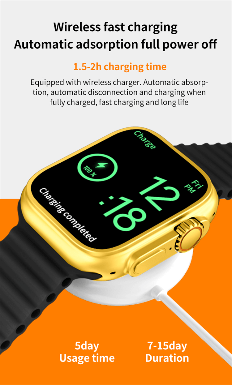 Ultra Gold 24K Gold Edition Smart Watch met groot scherm - Shenzhen Shengye Technology Co., Ltd