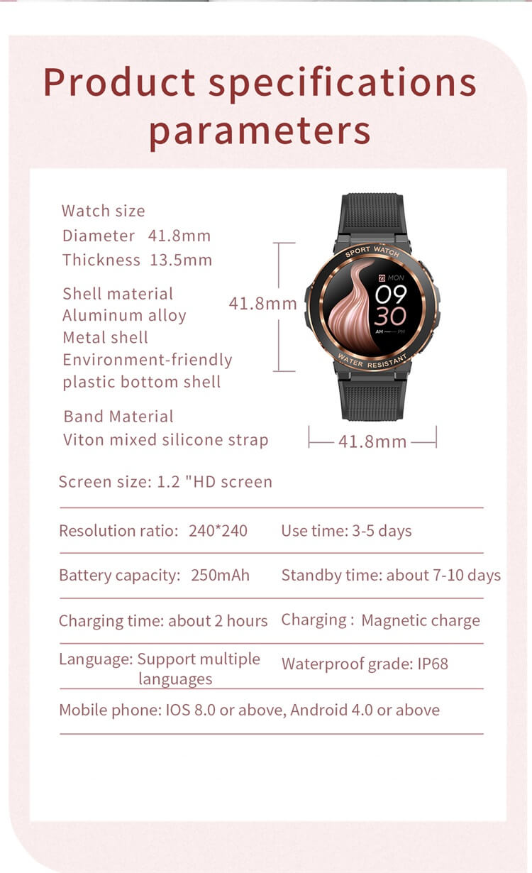 Jam Tangan Pintar Olahraga Wanita MK60-Shenzhen Shengye Technology Co.,Ltd