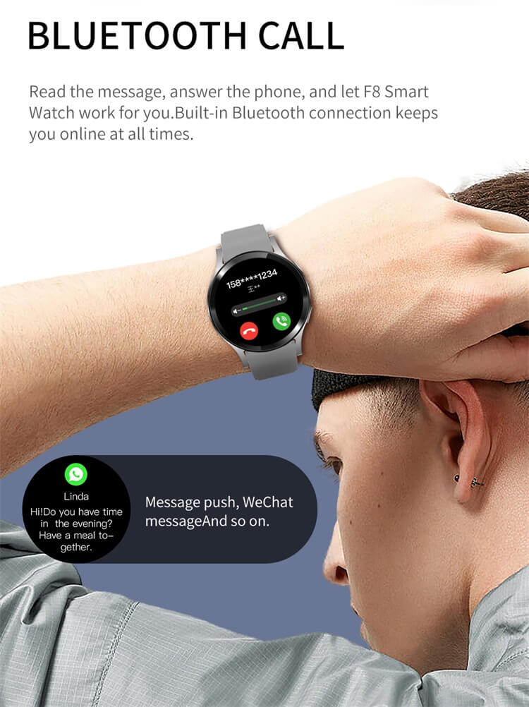 F8 Smart Watch mit verschiedenen modischen Zifferblättern – Shenzhen Shengye Technology Co., Ltd