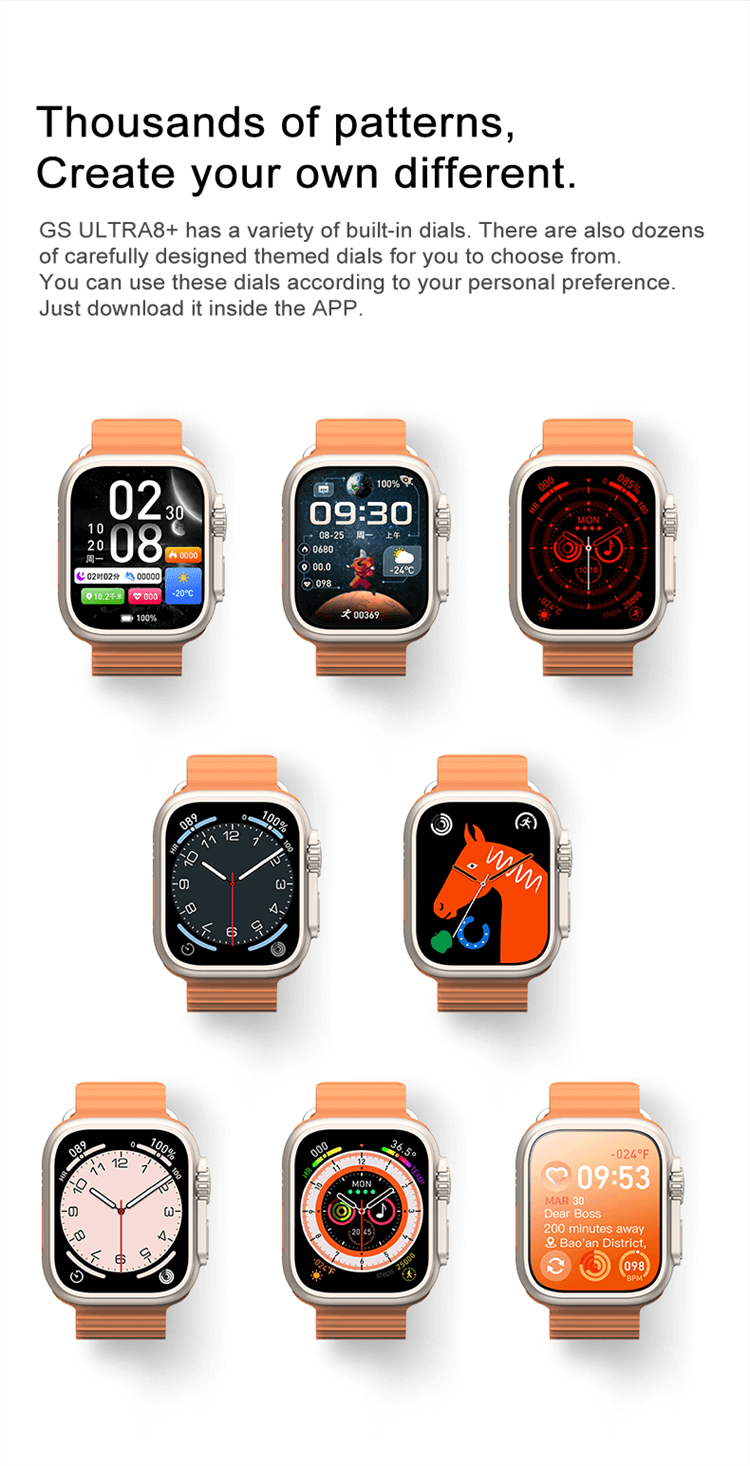 GS Ultra 8 Plus Smartwatch-Shenzhen Shengye Technology Co., Ltd