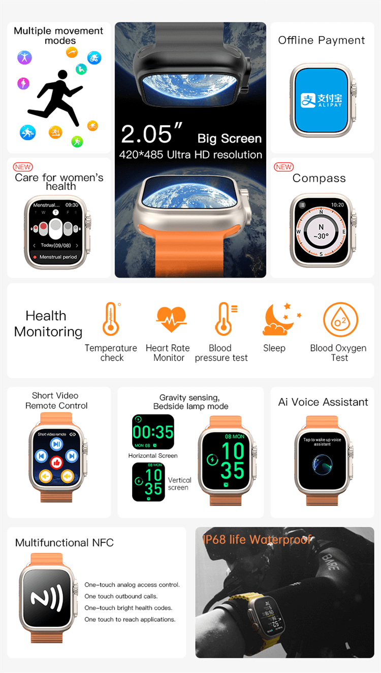 GS Ultra 8 Plus Smart Watch-Shenzhen Shengye Technology Co., Ltd