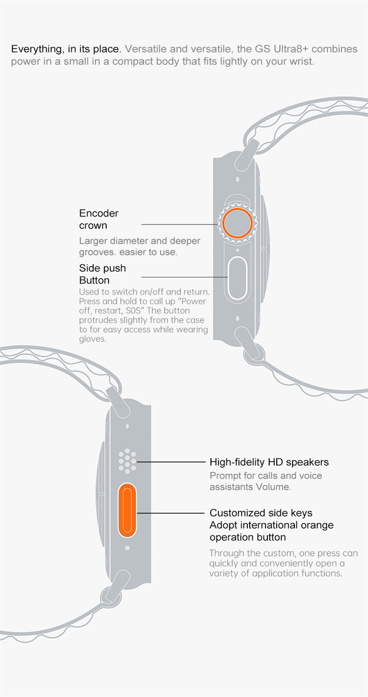 GS Ultra 8 Plus スマートウォッチ-Shenzhen Shengye Technology Co.,Ltd