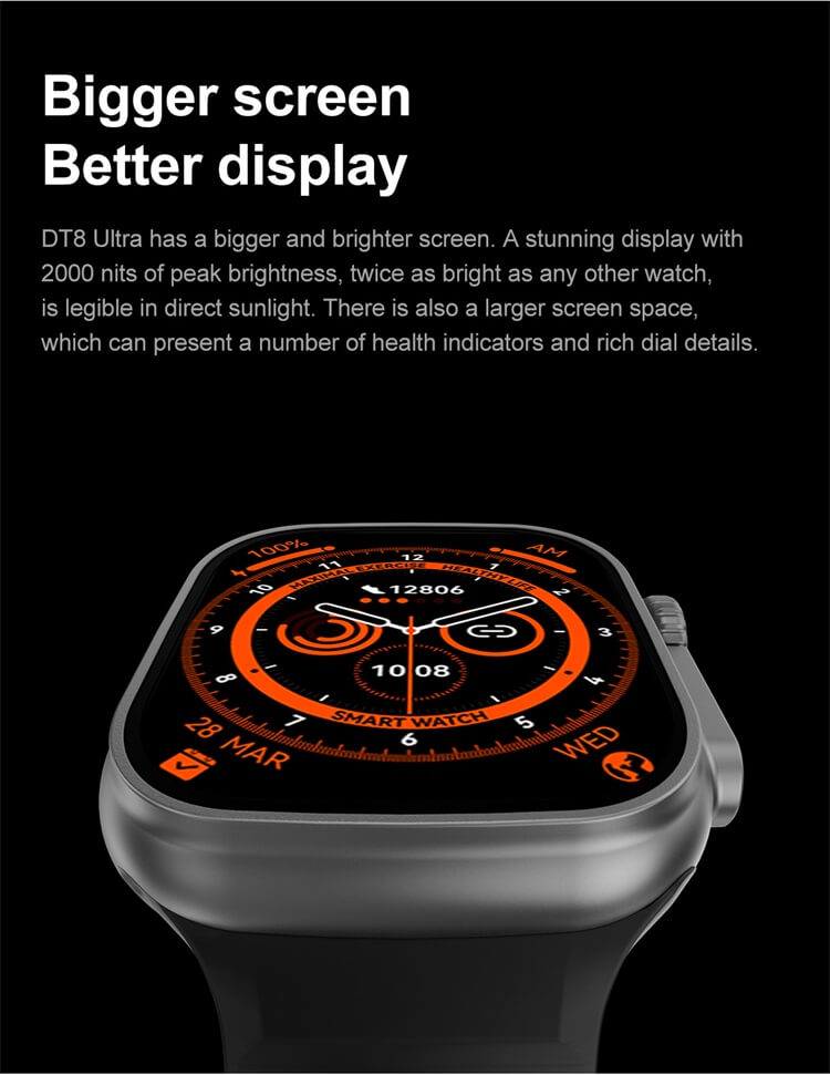 Montre ultra intelligente DT8-Shenzhen Shengye Technology Co., Ltd