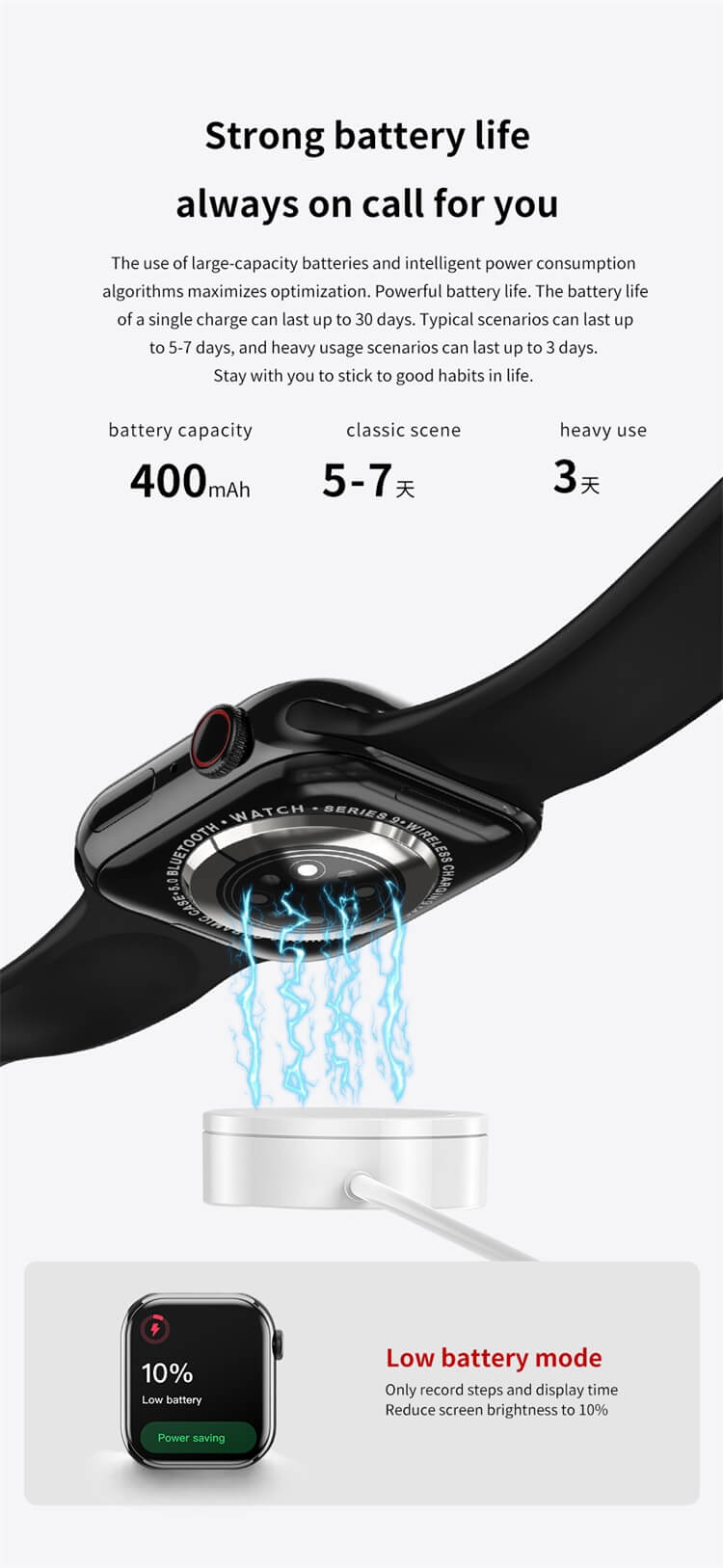 IW9 Reloj inteligente de pantalla grande de 2,05 pulgadas-Shenzhen Shengye Technology Co.,Ltd