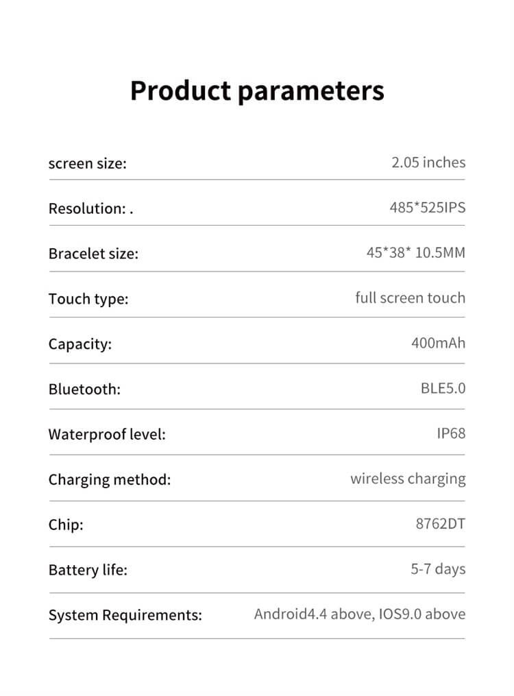 Montre intelligente grand écran IW9 2,05 pouces-Shenzhen Shengye Technology Co., Ltd