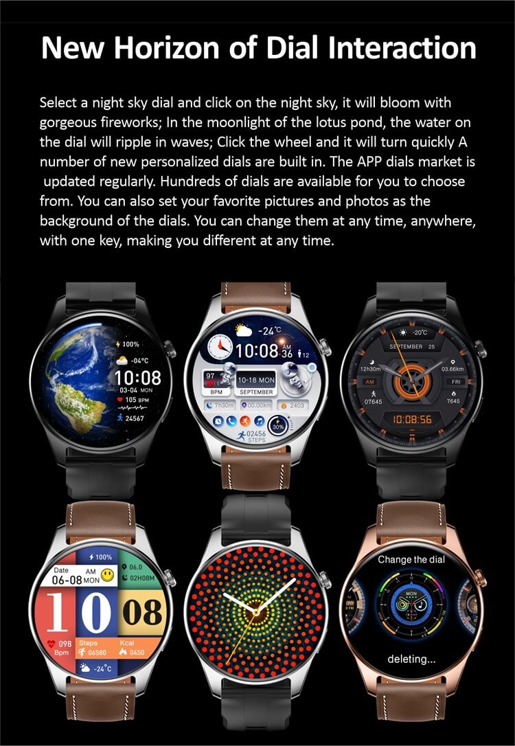 HK4 Hero AMOLED Display Smartwatch Scratch Resistant Glass Compass NFC Offline Payment-Shenzhen Shengye Technology Co.,Ltd