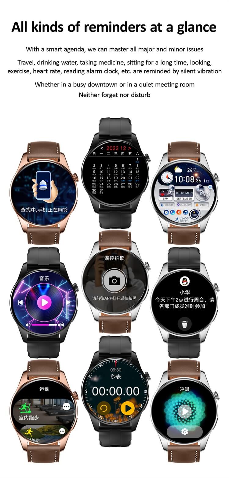 HK4 Hero AMOLED affichage Smartwatch boussole en verre résistant aux rayures paiement hors ligne NFC-Shenzhen Shengye Technology Co., Ltd