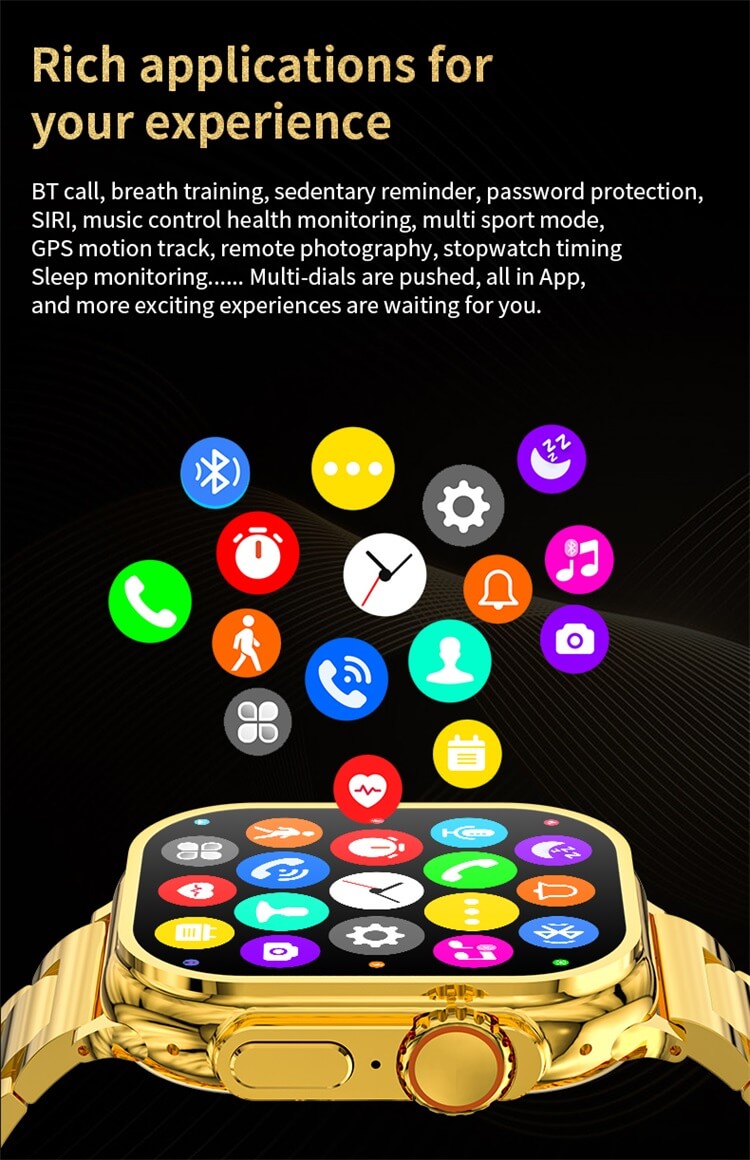 S9 Ultra Max Gold Color Smart Watch-Shenzhen Shengye Technology Co.,Ltd