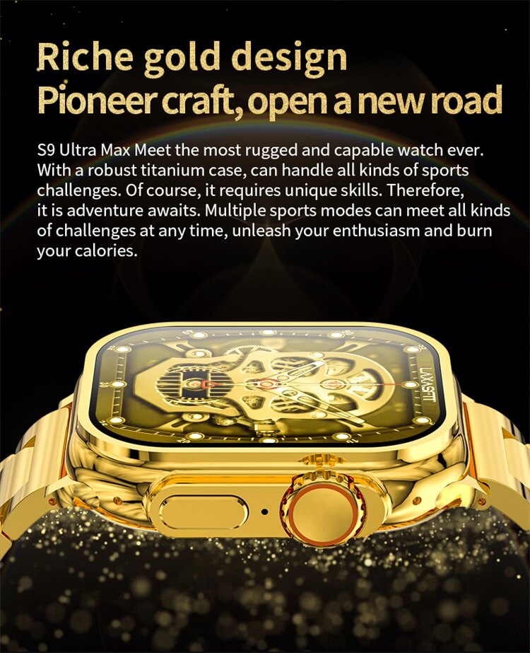 S9 Ultra Max Gold Color Smart Watch-Shenzhen Shengye Technology Co.,Ltd