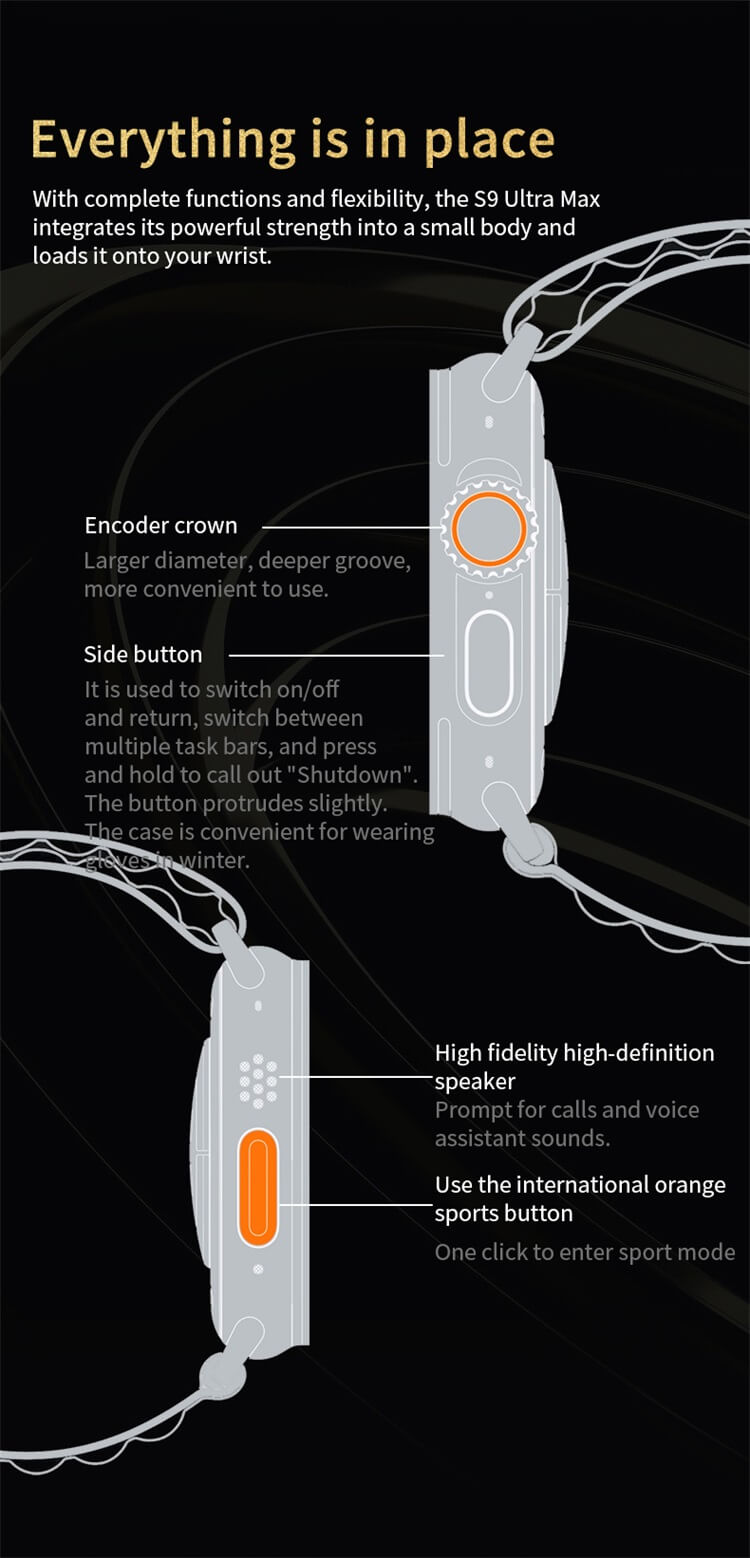 S9 Ultra Max Altın Rengi Akıllı Saat-Shenzhen Shengye Technology Co.,Ltd