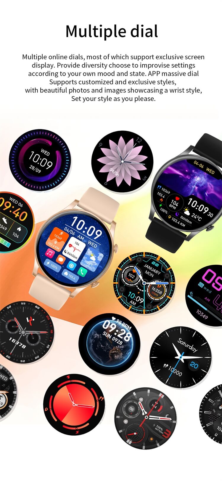 L52 Pro 1,43 pouces AMOLED SmartWatch surveillance de la santé entraînement respiratoire IP68 étanche-Shenzhen Shengye Technology Co., Ltd