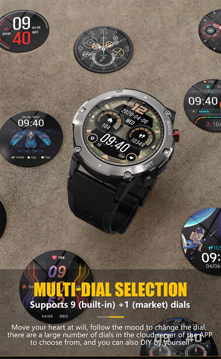 C21 Pro Outdoor Three Proofing SmartWatch, 300 мАч, емкость аккумулятора, 128 МБ памяти, IP68, водонепроницаемость-Shenzhen Shengye Technology Co.,Ltd