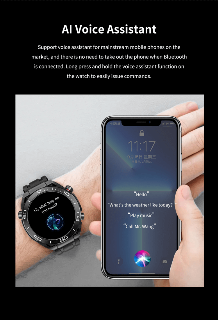 GS Ultimate Smarwatch NFC Erişim Kontrolü Çevrimdışı Ödeme Sesli Arama-Shenzhen Shengye Technology Co.,Ltd