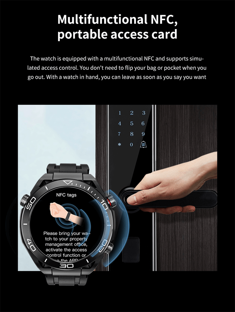 GS Ultimate Smarwatch NFC Access Control Offline Payment Voice Call-Shenzhen Shengye Technology Co.,Ltd