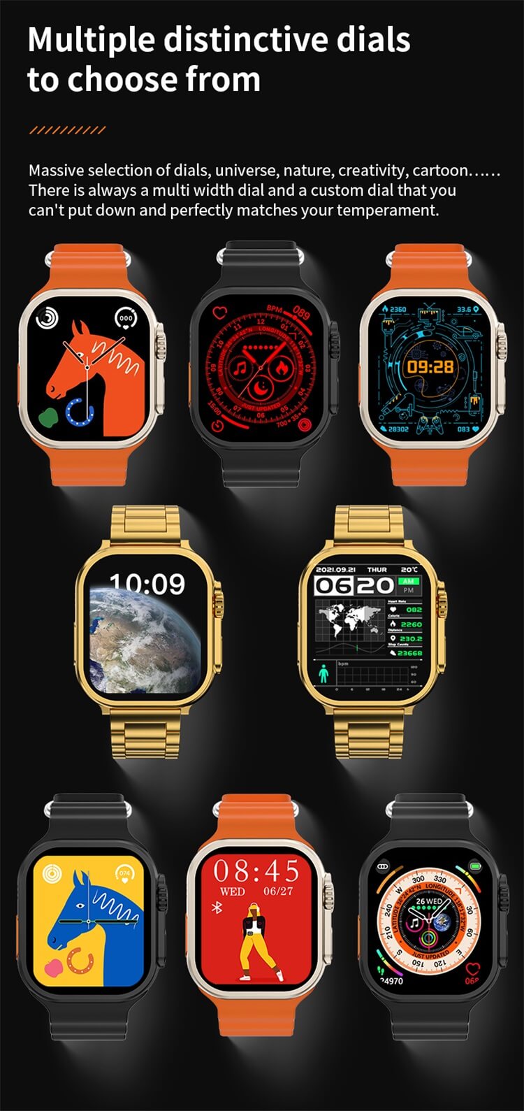 Reloj inteligente de color dorado GL-1-Shenzhen Shengye Technology Co., Ltd