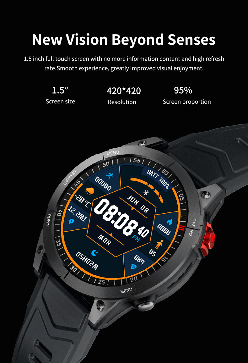 GS Fenix ​​7 Smartwatch Thẻ xã hội Cuộc gọi thoại Thanh toán ngoại tuyến NFC-Shengye Technology Co.,Ltd