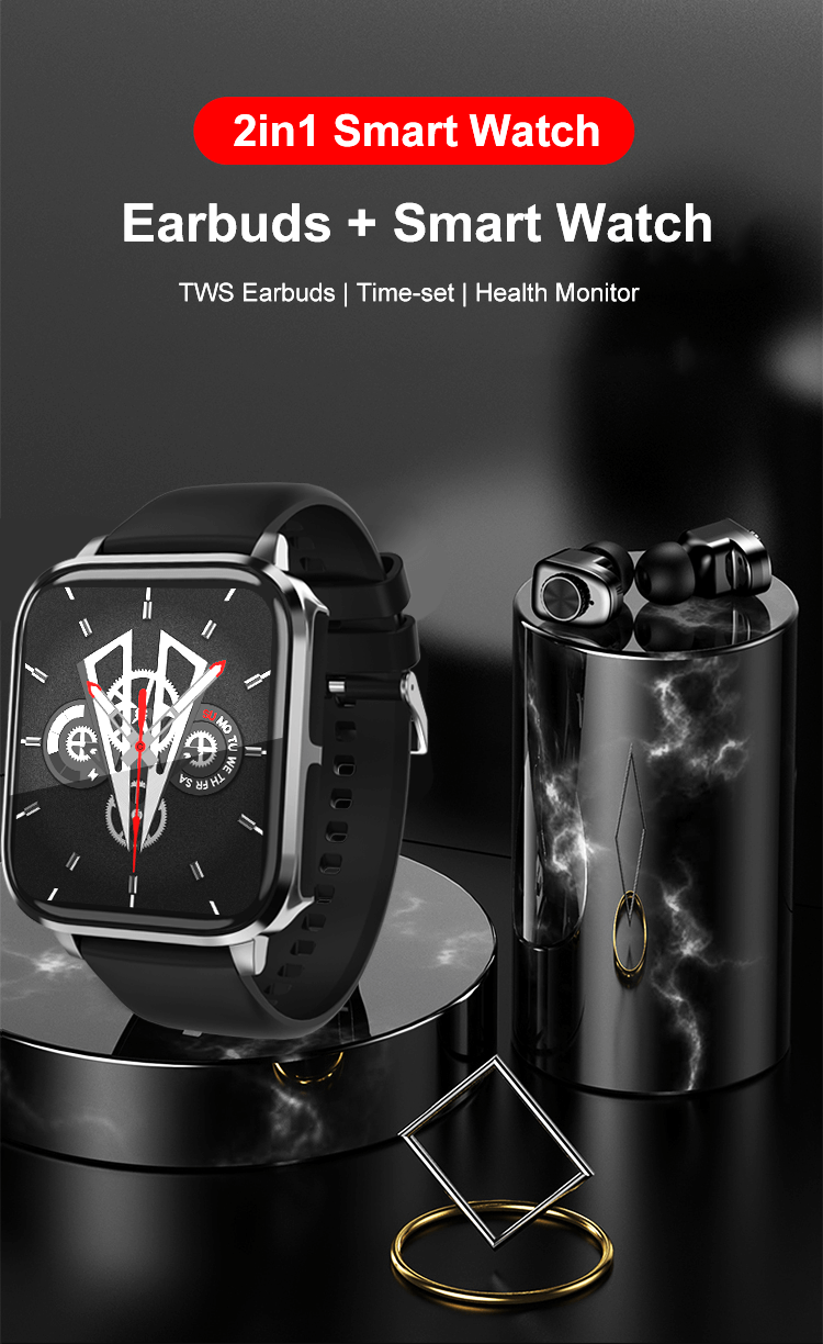 T22 Wireless Earbuds Smartwatch HIFI Performance Sound Health Monitor BT Calling-Shenzhen Shengye Technology Co.,Ltd