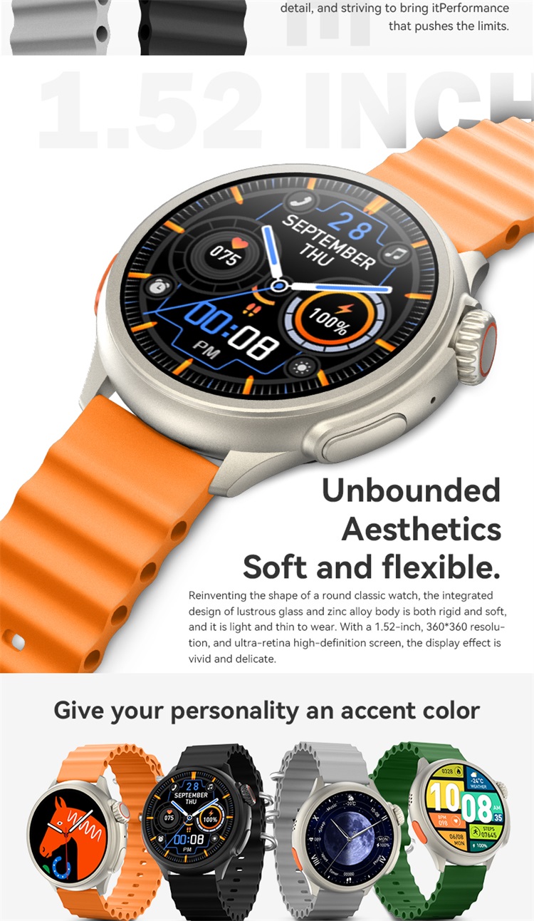 HW3 Ultra Max Smartwatch Asistente de voz Control de acceso NFC Medición de salud-Shenzhen Shengye Technology Co., Ltd