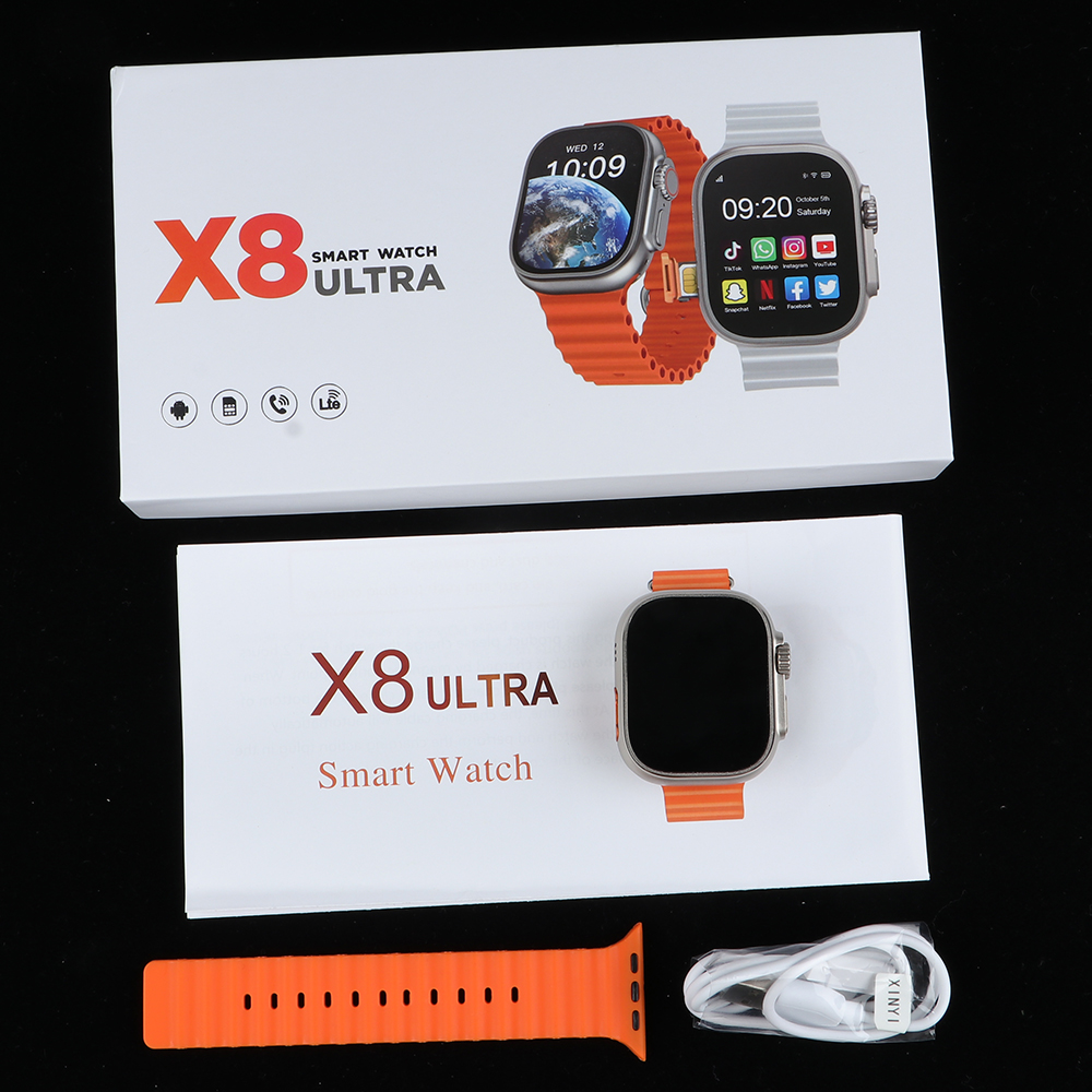 X8 Ultra 4G Un reloj inteligente compatible con una tarjeta SIM