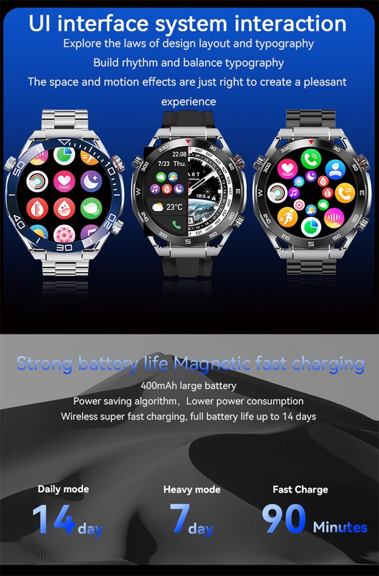 Orologio HD Ultima batteria a lunga durata IP68 Schermo rotondo impermeabile-Shenzhen Shengye Technology Co.,Ltd