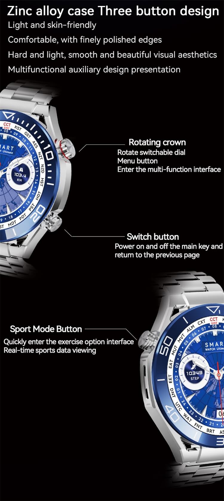 HD Watch Ultimate Long Battery Life IP68 Waterproof Round Screen-Shenzhen Shengye Technology Co.,Ltd