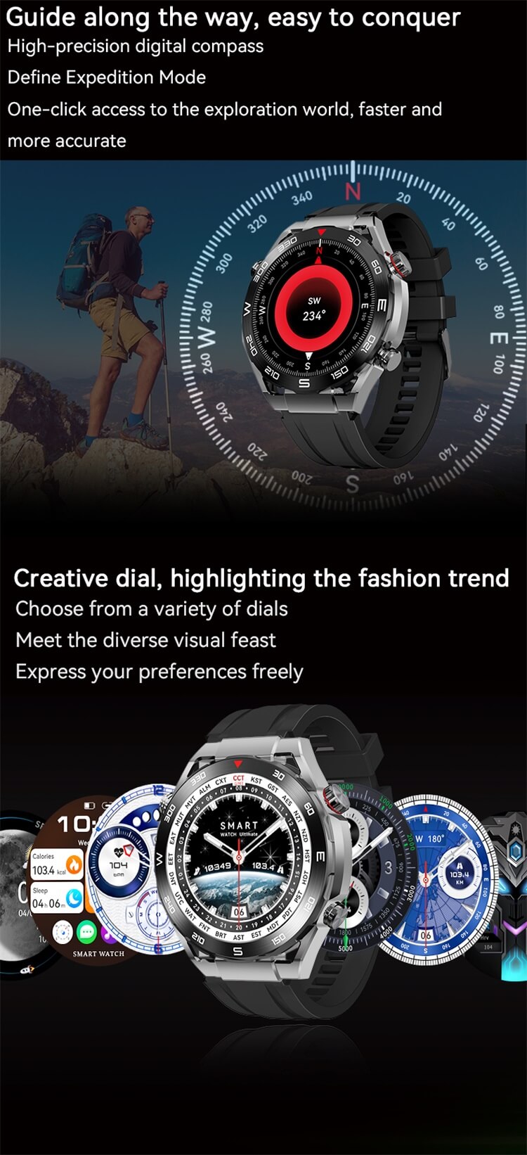 HD Watch Ultimate Long Battery Life IP68 Waterproof Round Screen-Shenzhen Shengye Technology Co.,Ltd