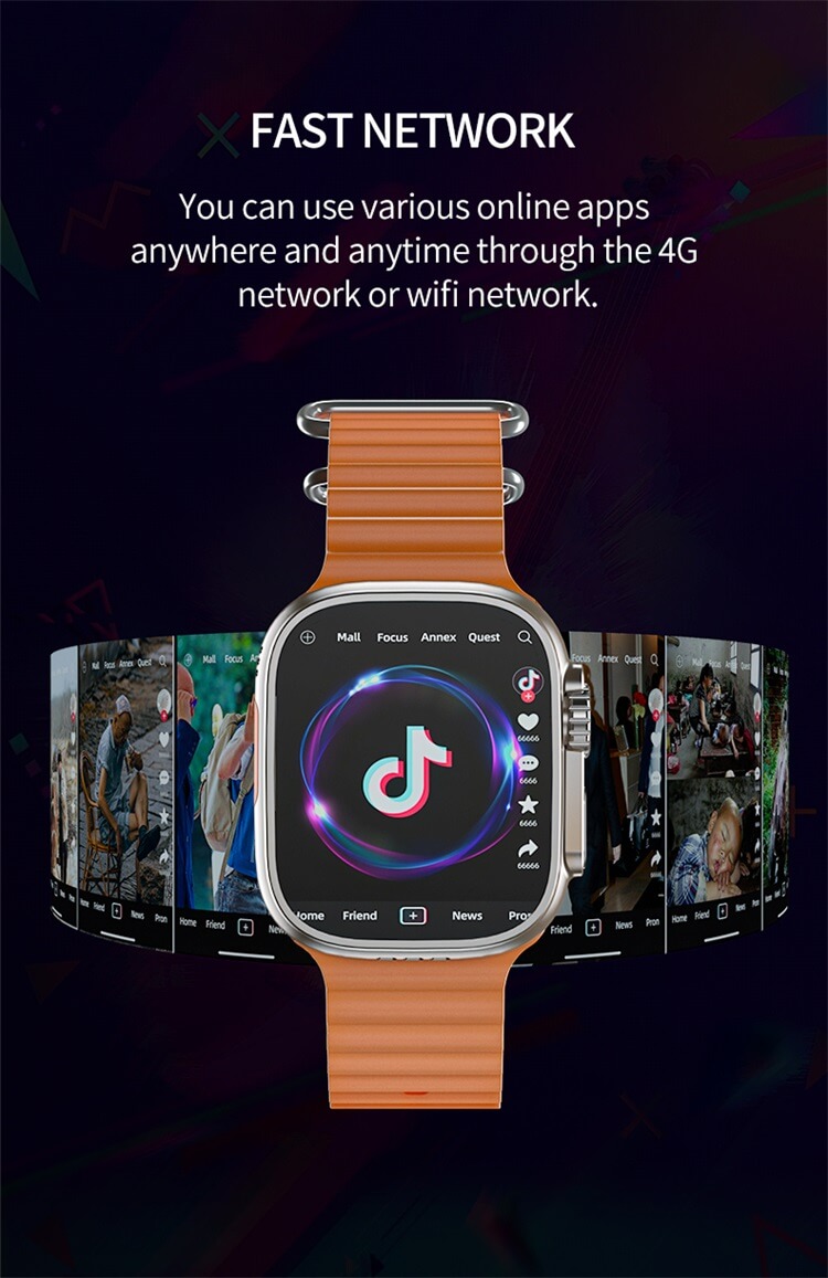 Versione fotocamera DW89 4G Sim Card Wifi Smart Watch Sistema di posizionamento globale IP67 Impermeabile-Shenzhen Shengye Technology Co., Ltd