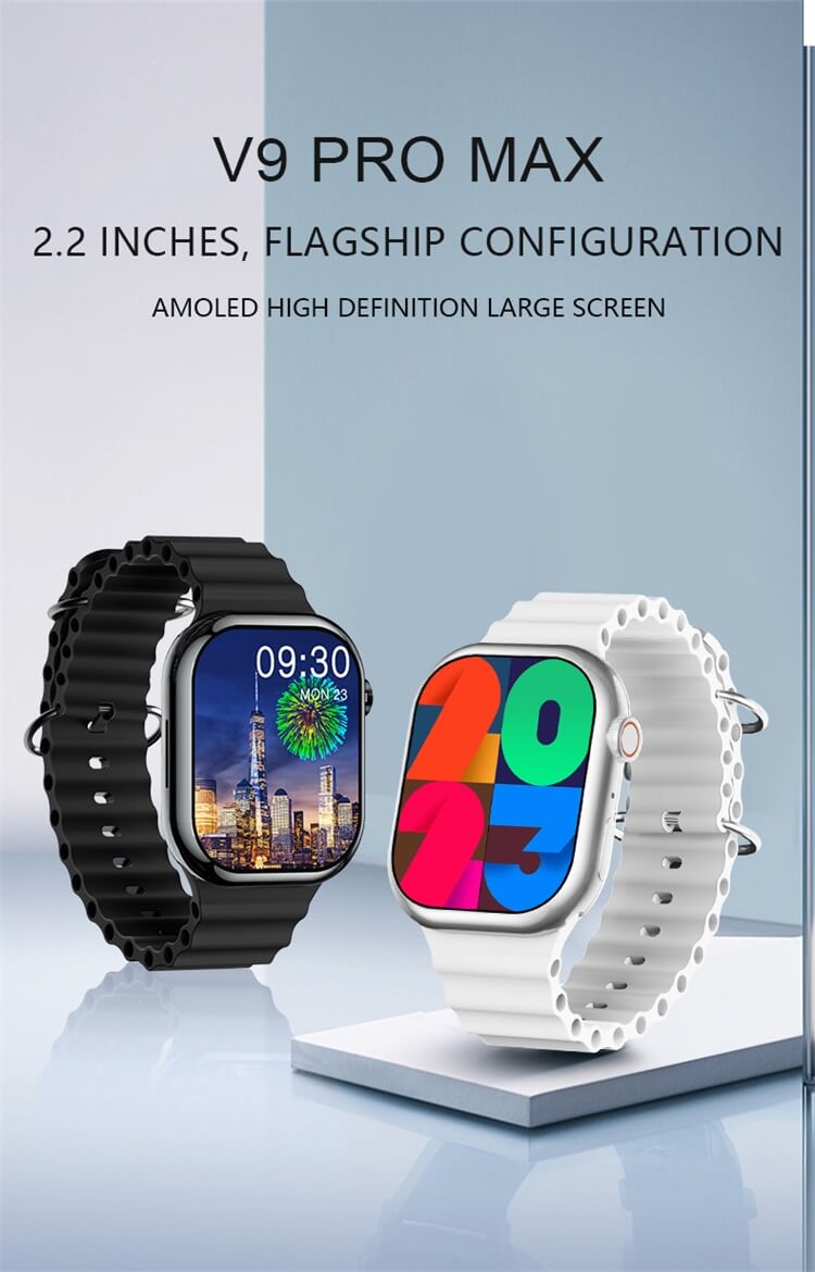 V9 PRO MAX 2,2 pouces AMOLED Smartwatch Fonction NFC Divers modes sportifs-Shenzhen Shengye Technology Co., Ltd