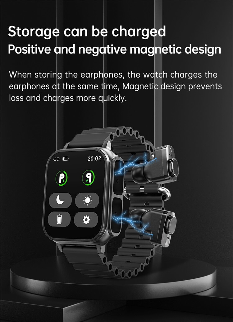 N22 montre intelligente ENC suppression du bruit TWS écouteurs fonction NFC IP67 étanche-Shenzhen Shengye Technology Co., Ltd