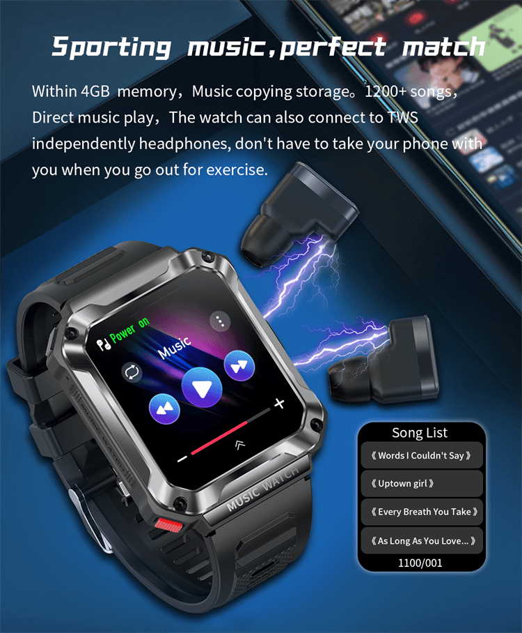 T93 Sports Watch TWS Headset Local 4GB Memory Offline Payments-Shenzhen Shengye Technology Co.,Ltd