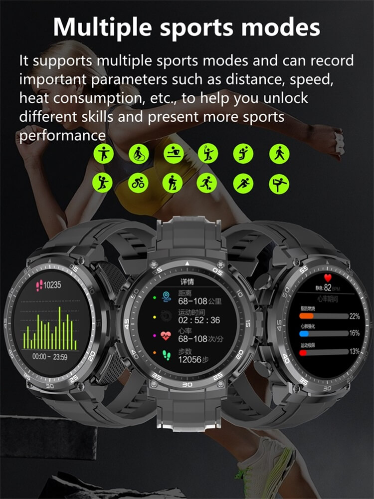 M68 TWS Sports Watch Health Measurement Remote Control Photography IP67 Waterproof-Shenzhen Shengye Technology Co.,Ltd