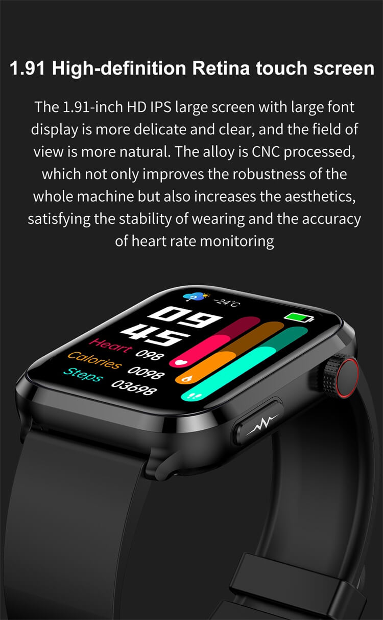 ET210 ECG Smart Watch Lipid Uric Acid Monitoring Al Medical Diagnosis Breathing training-Shenzhen Shengye Technology Co.,Ltd