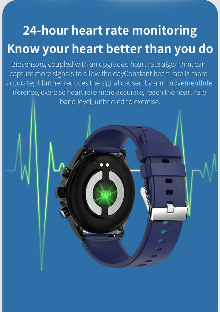 Inteligentny zegarek ET440 Test EKG Monitorowanie poziomu glukozy we krwi Funkcja spełniona IP67 Wodoodporność-Shenzhen Shengye Technology Co., Ltd