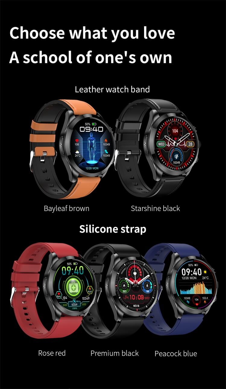 ET440 Smart Watch EKG-teszt Vércukor-monitoring Met Function IP67 Waterproof-Shenzhen Shengye Technology Co., Ltd.