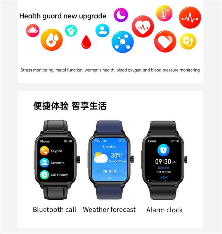 ET540 Smart Watch  ECG+PPG HRV AI Medical Diagnosis NFC Access Control-Shenzhen Shengye Technology Co.,Ltd