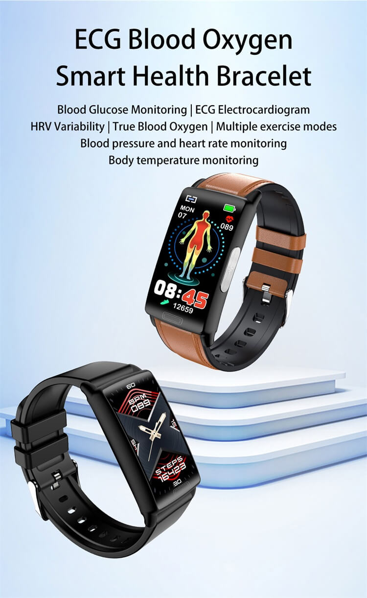 E610 Sağlık Smartwatch Kan Şekeri İzleme EKG Testi HRV Değişkenliği-Shenzhen Shengye Technology Co.,Ltd