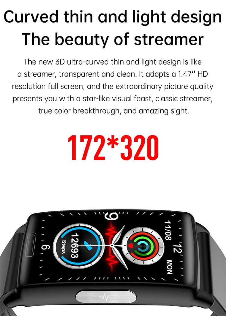 E610 Sağlık Smartwatch Kan Şekeri İzleme EKG Testi HRV Değişkenliği-Shenzhen Shengye Technology Co.,Ltd